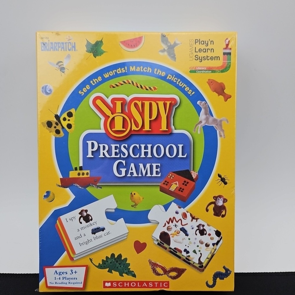 I Spy Preschool Game Scholastic 1-4 Players Brand New Factory Sealed